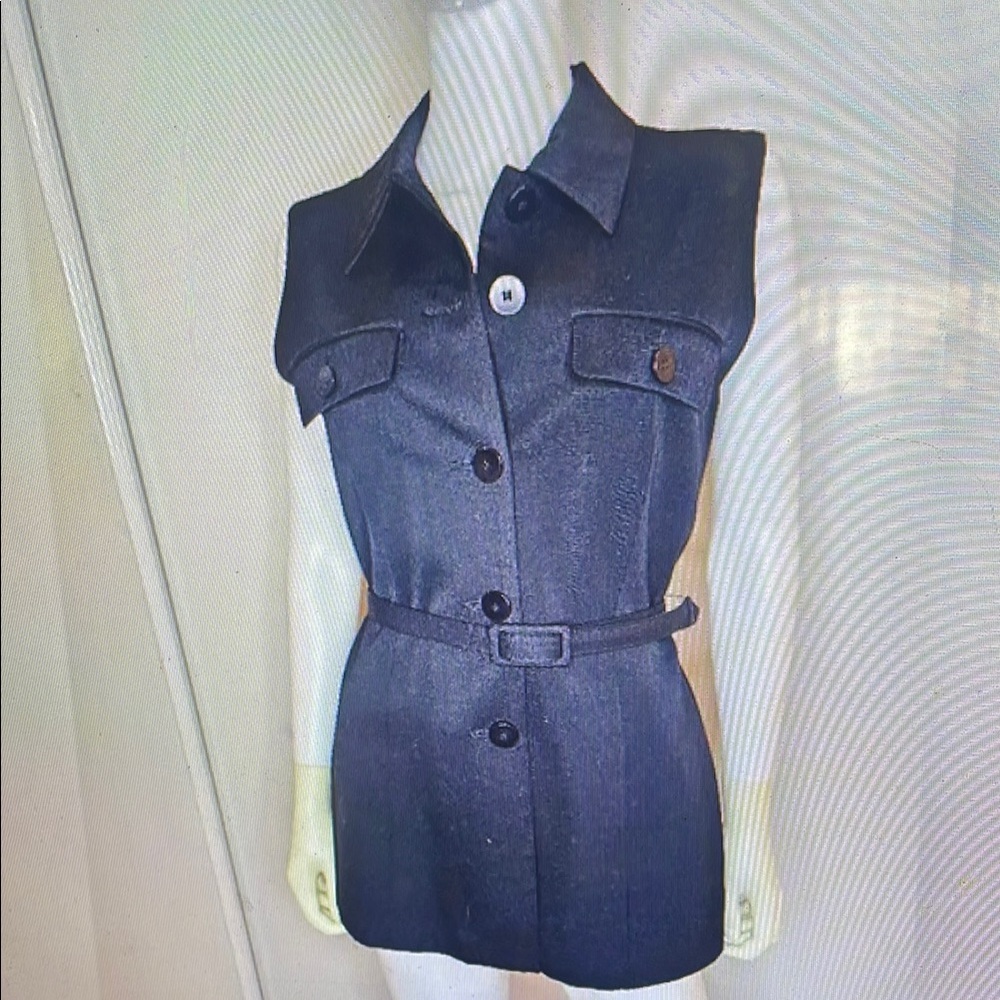 Stylish Denim Sleeveless Jacket